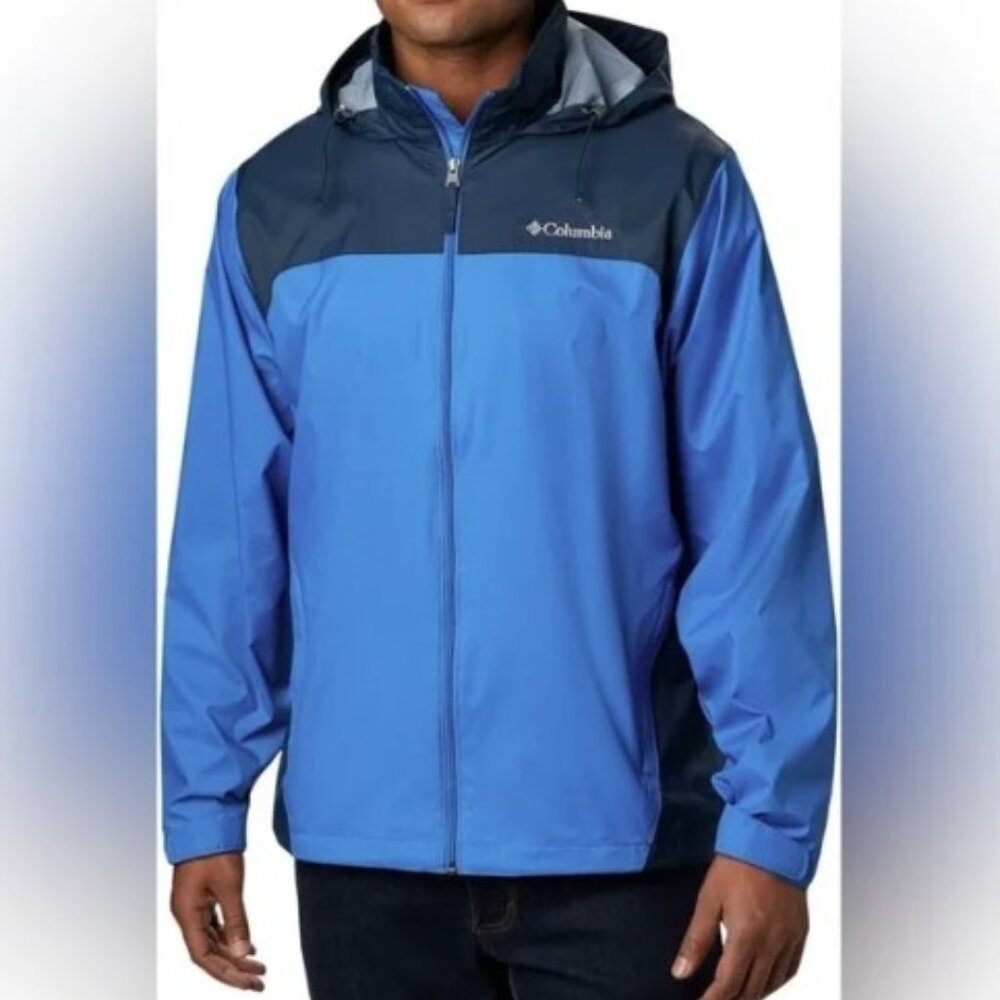Columbia Glennaker Lake Men’s Outdoor Hiking Rain Jacket With Pack Away Hood